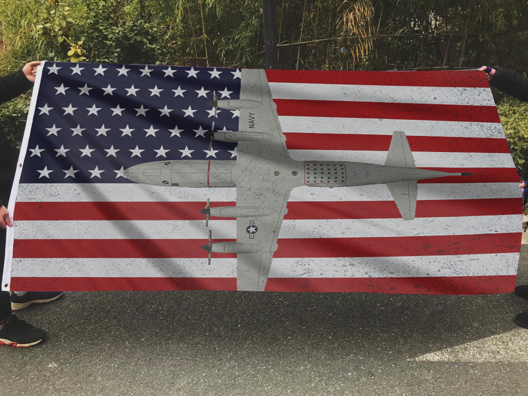 P-3 Orion Airplane Flag