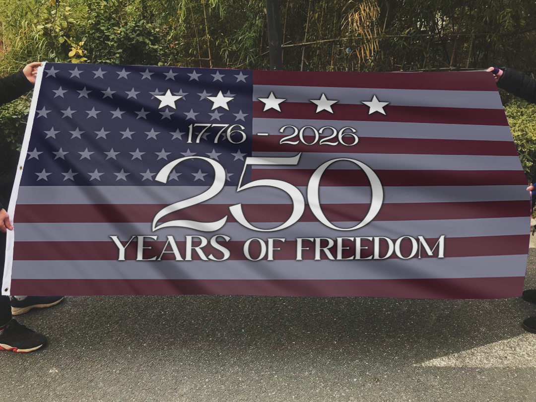 1776-2026 250 Years of Freedom USA Flag