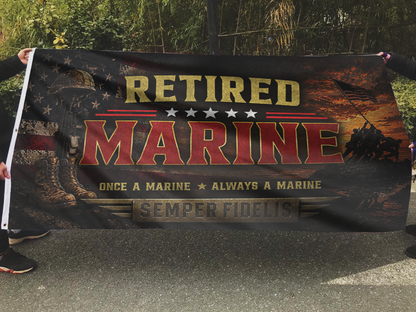 Retired Marine - Semper Fidelis Flag