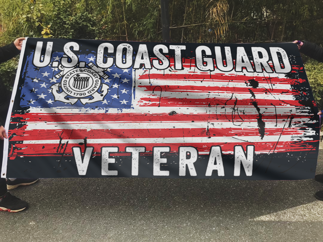 U.S. Coast Guard Veteran – Distressed Flag