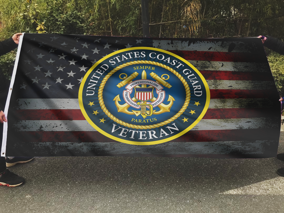 United States Coast Guard Veteran Flag
