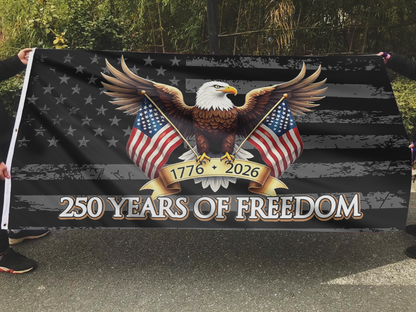 USA 250th Anniversary Bald Eagle Freedom Flag