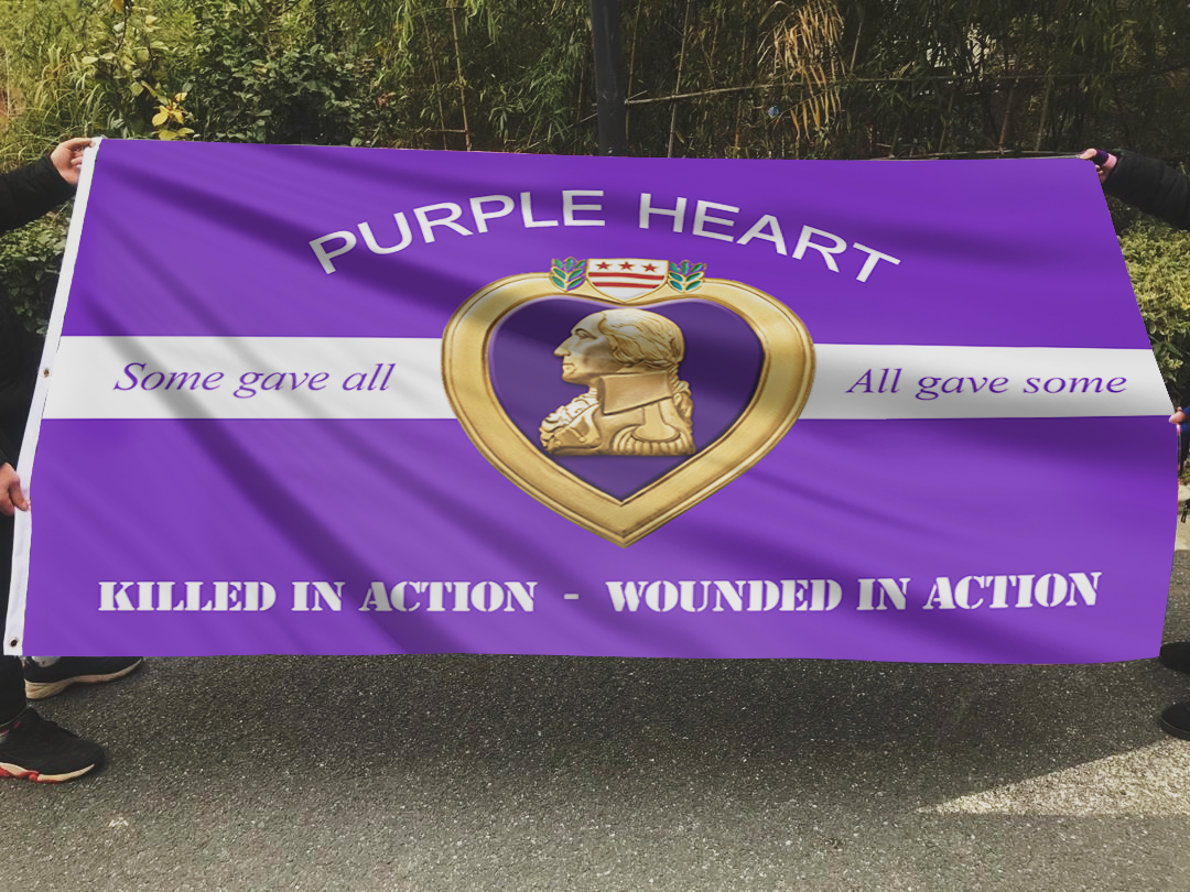 Purple Heart - Some Gave All Flag