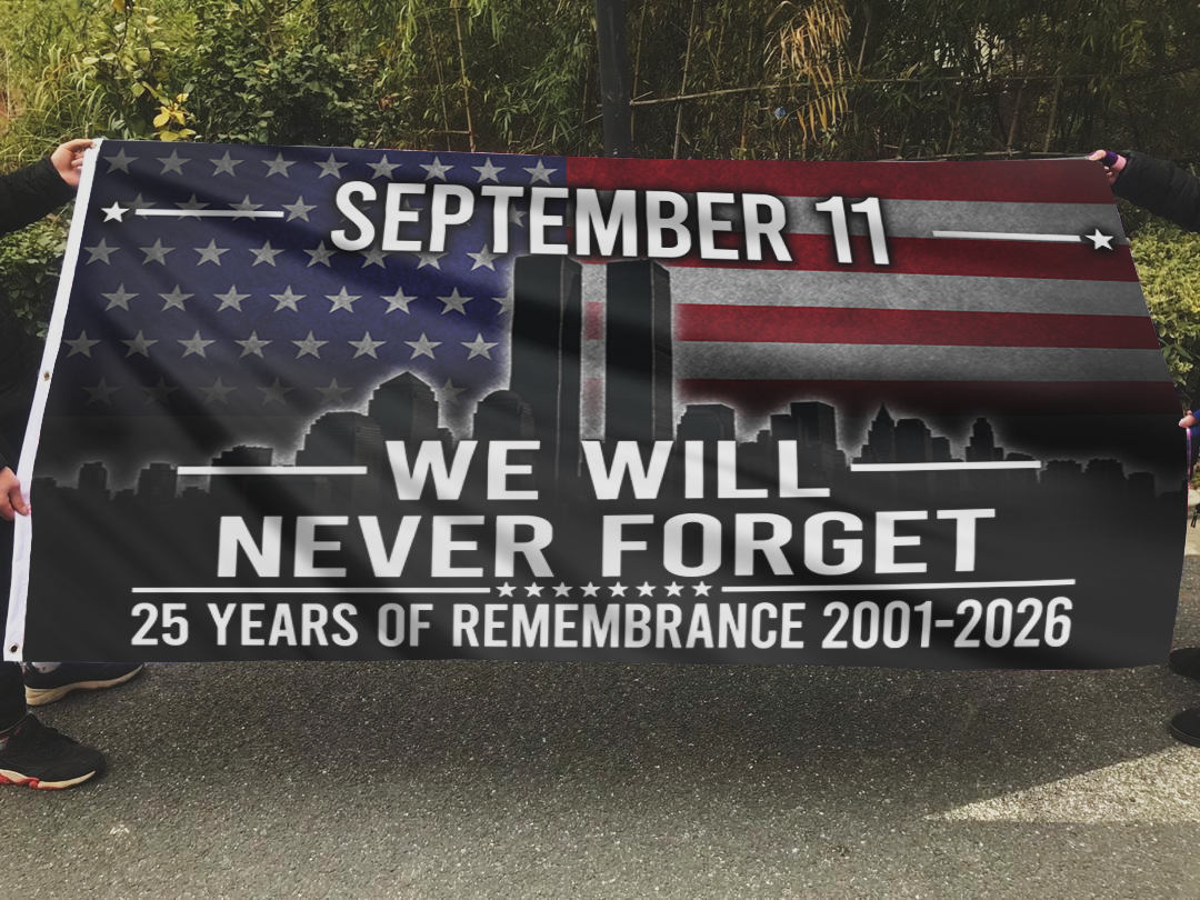 September 11 We Will Never Forget Flag