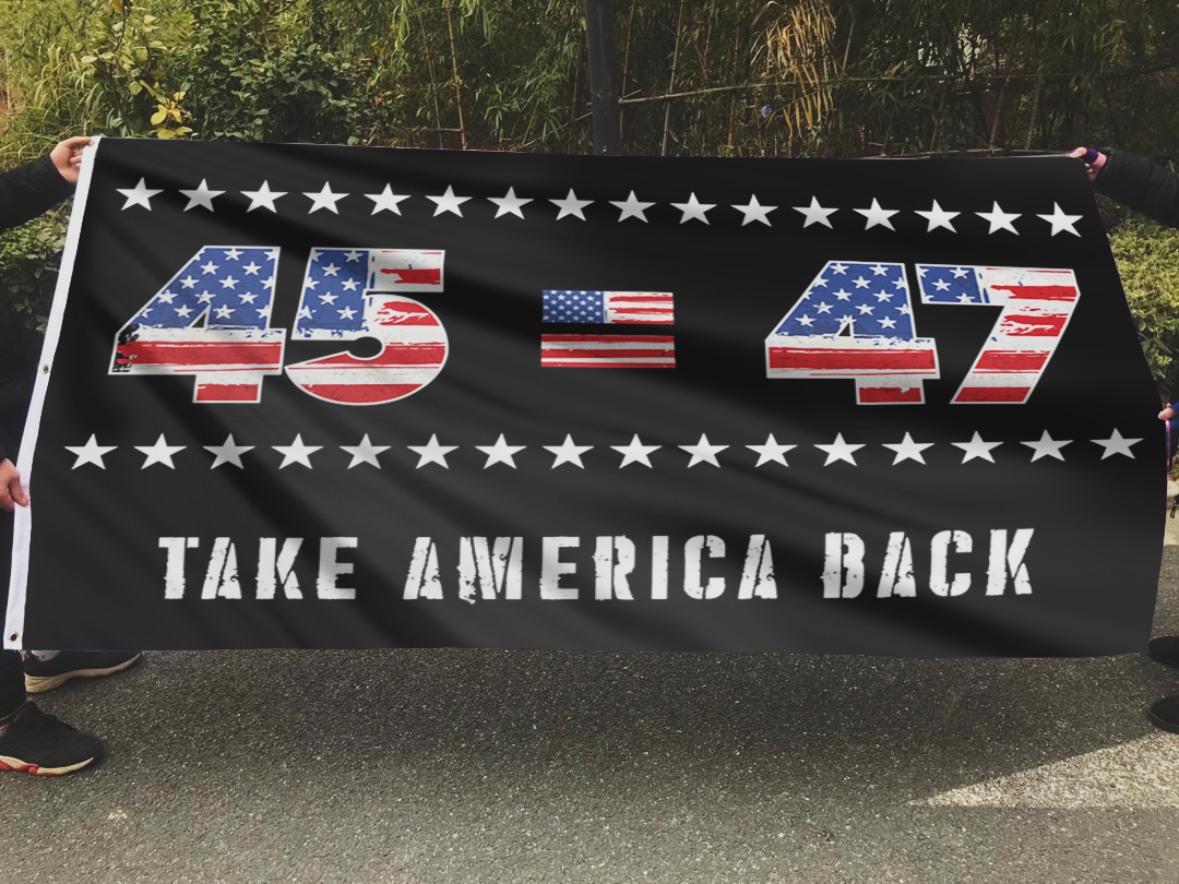 45 47 Trump USA Flag