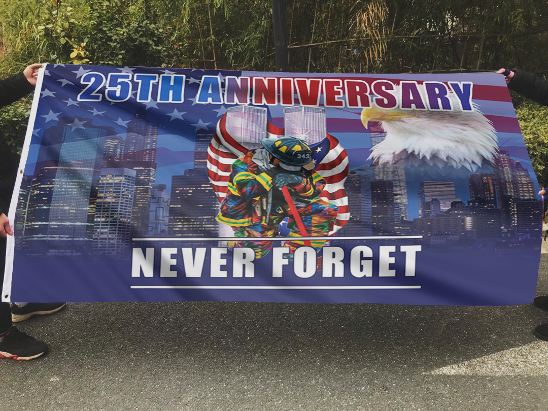 25th Anniversary Never Forget Flag