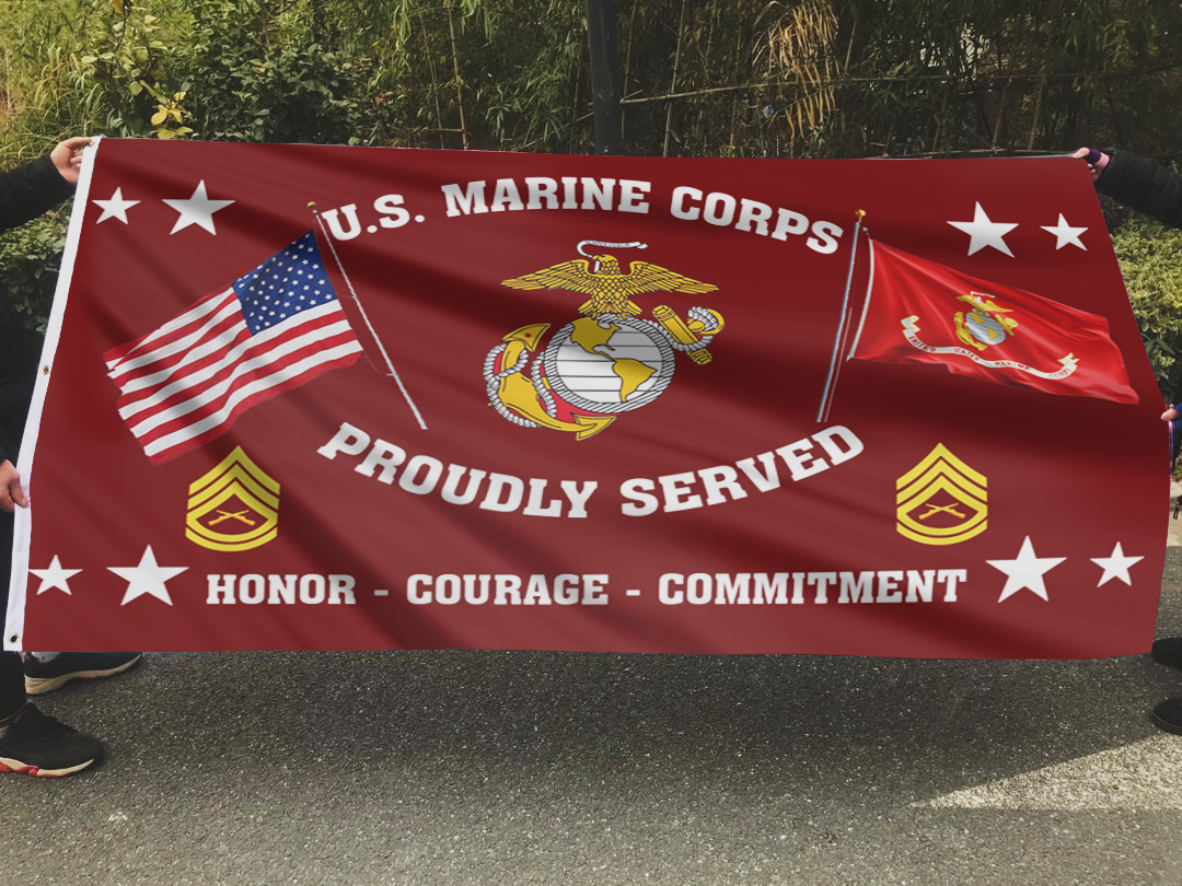 United States Marine Corps - Gunnery Sergeant Flag