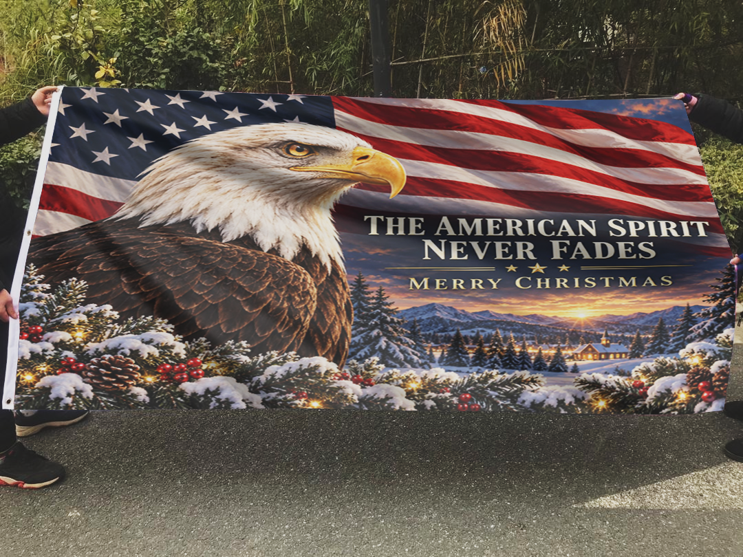 The American Spirit - Merry Christmas Flag