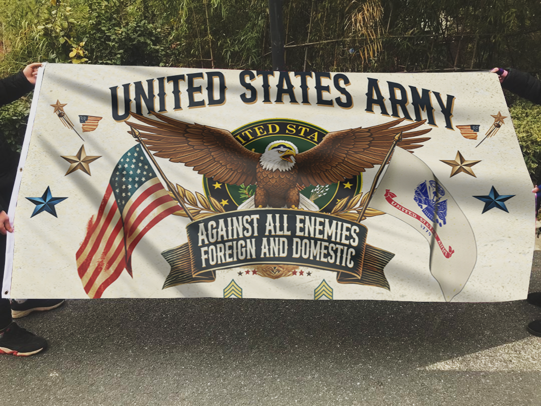 United States Army Oath of Defense Flag