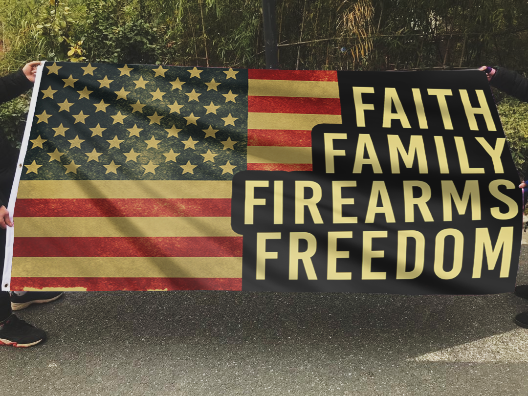 Rustic American Values Flag