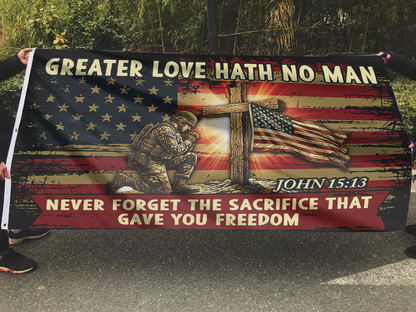 Greater Love Hath No Man Flag