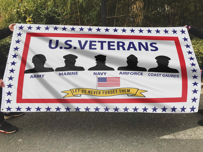 US Armed Forces Veterans Support Flag
