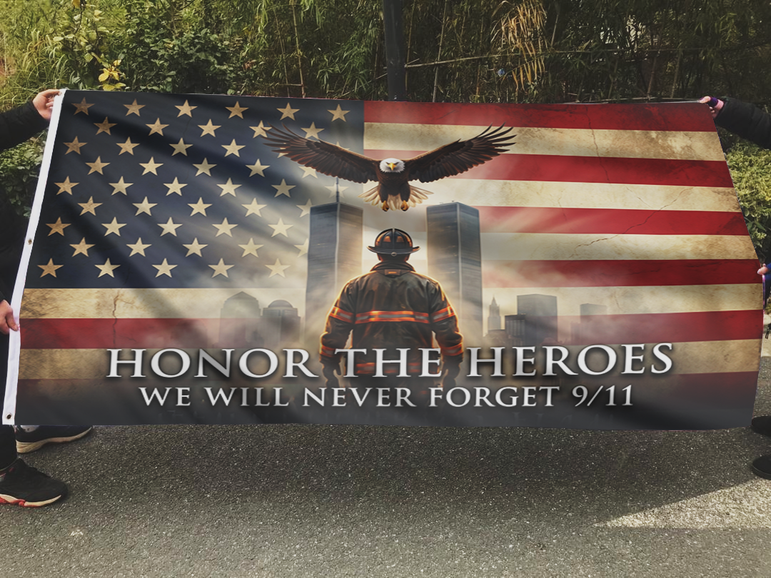 Honor The Heroes - We Will Never Forget Flag