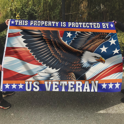 This Property Is Protected By US Veteran Flag