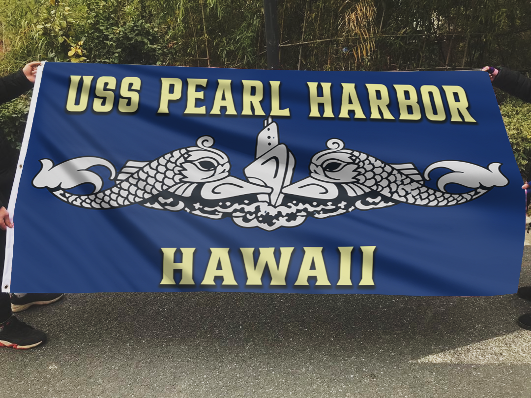 USS Pearl Harbor Hawaii Flag