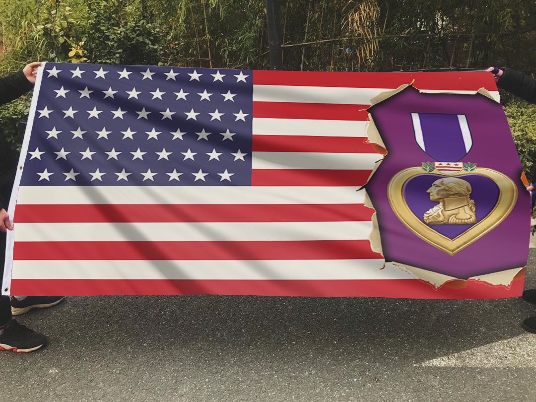 USA Purple Heart Flag