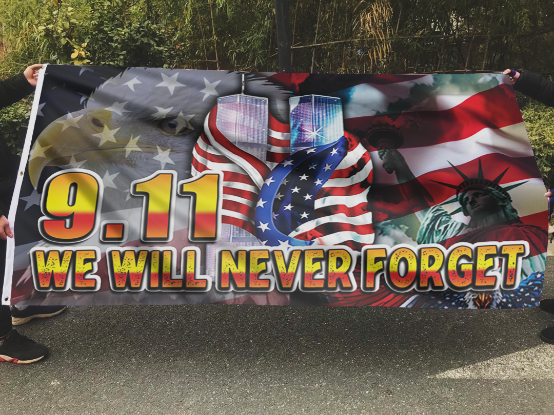 Liberty - 9.11 - We Will Never Forget Flag