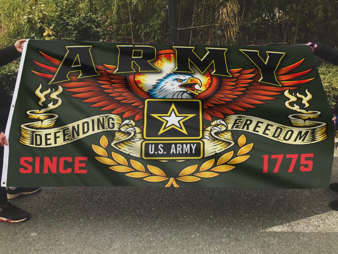Army Defending Freedom Since 1775 Flag