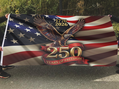 1776 - 2026 250 years of Freedom Flag
