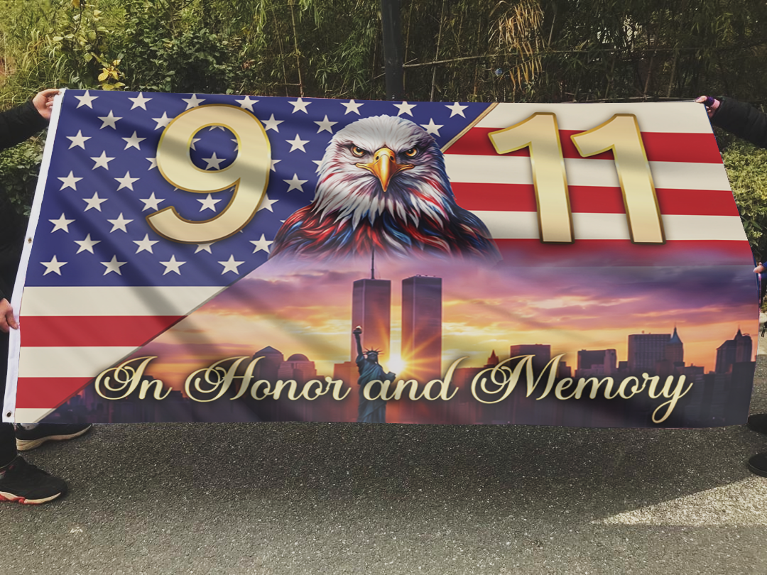 In Honor and Memory 911 Flag