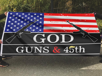 God, Guns and 45th Flag