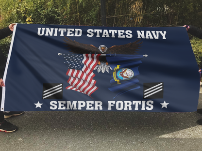 United States Navy Eagle Semper Fortis - Seaman Flag