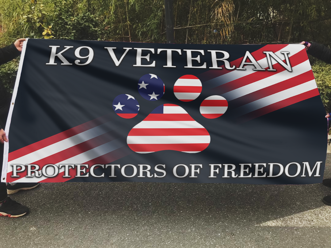 K9 Veteran – Protectors of Freedom Flag