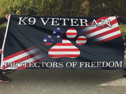 K9 Veteran – Protectors of Freedom Flag