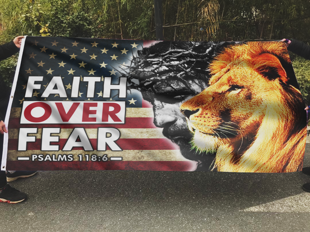 Faith Over Fear Flag