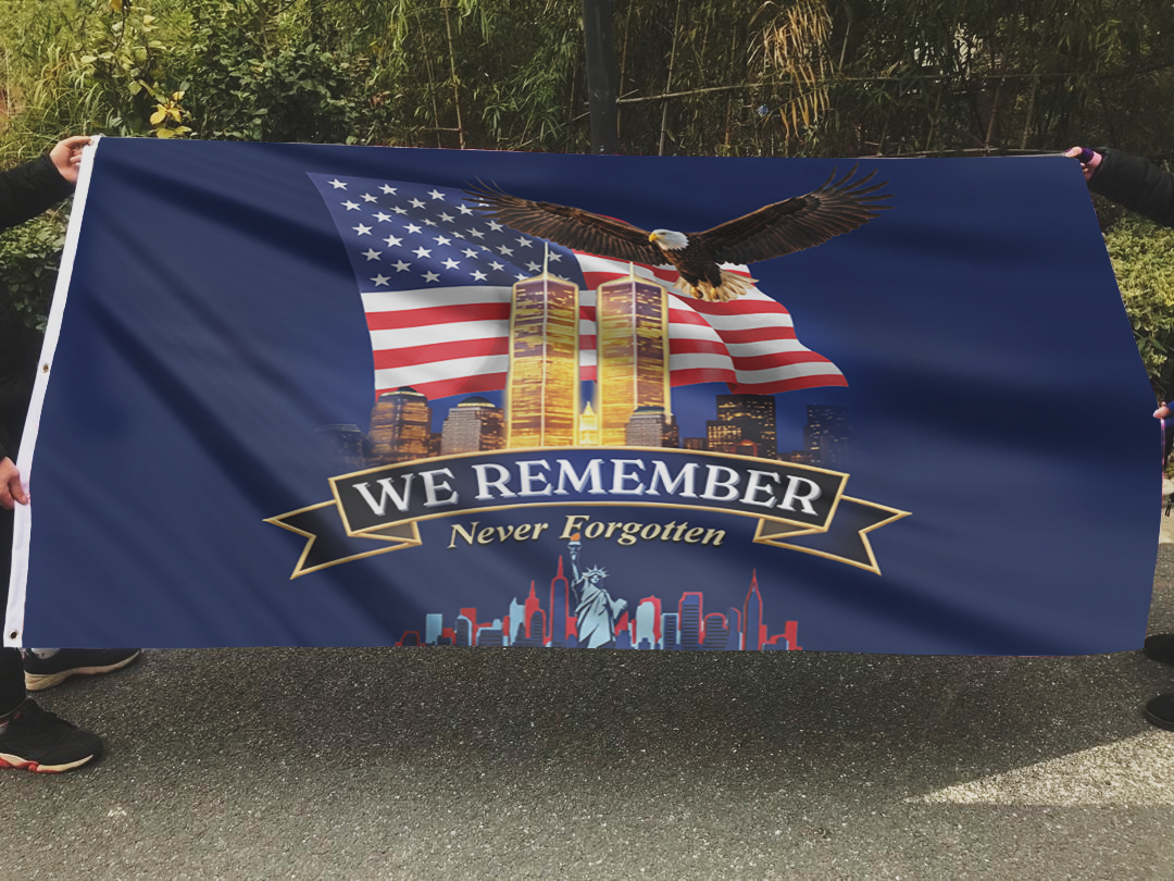911 We Remember - Never Forget Flag