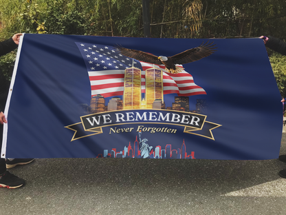 911 We Remember - Never Forget Flag
