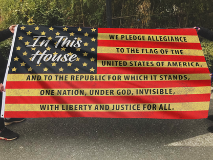 Pledge of Allegiance Patriotic American Flag
