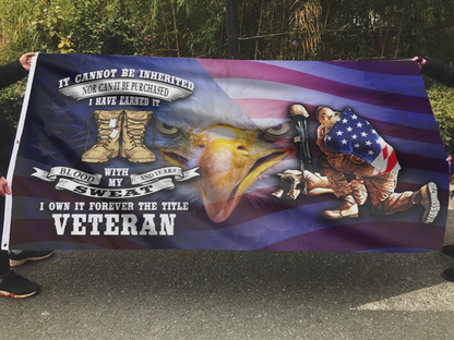 Veteran - Blood, Sweat and Tears Flag
