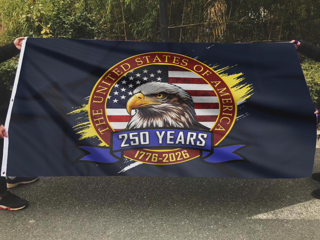 Eagle USA 250 Years Flag