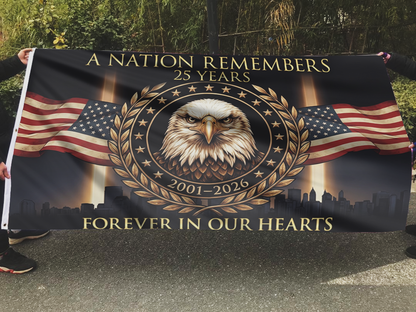 A Nation Remembers 25 Years Flag