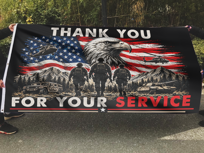Thank you for Your Service USA Flag