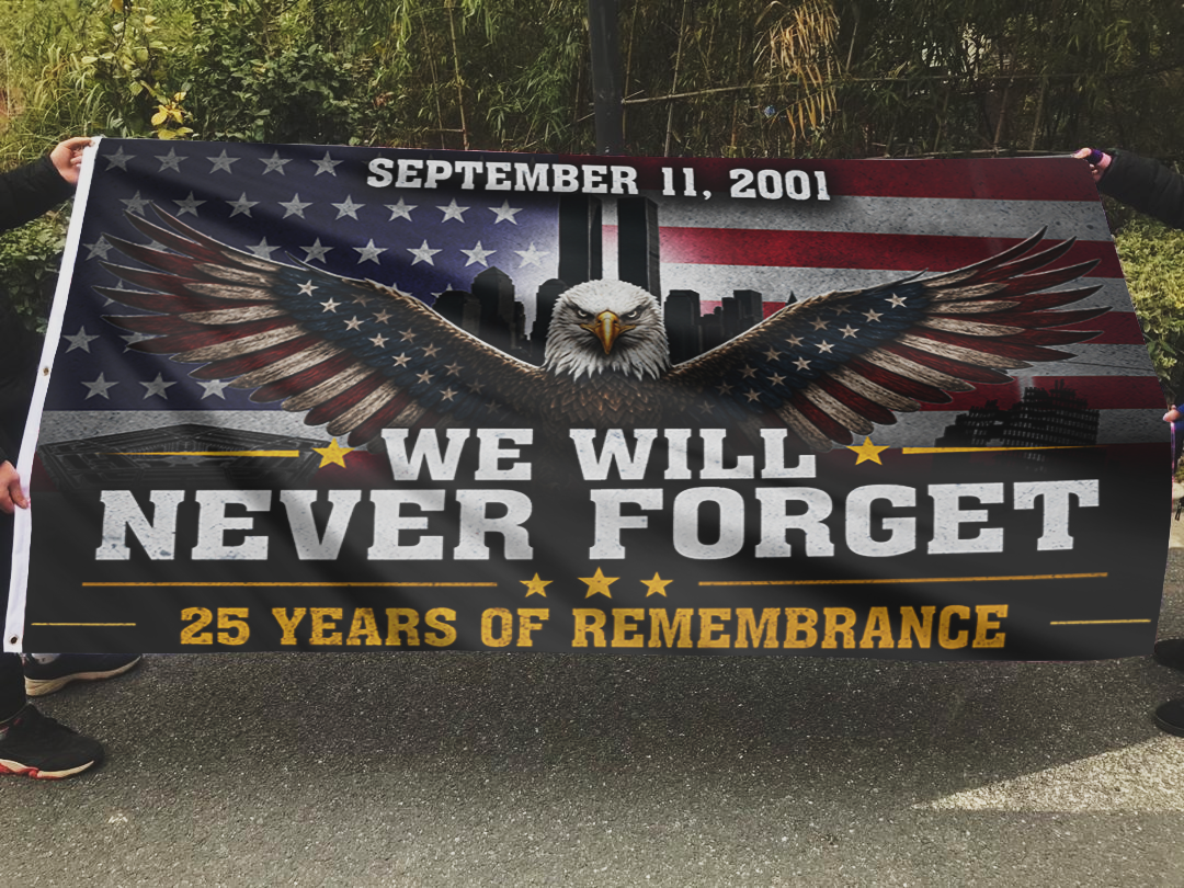 We Will Never Forget 25 Years Of Remembrance Flag
