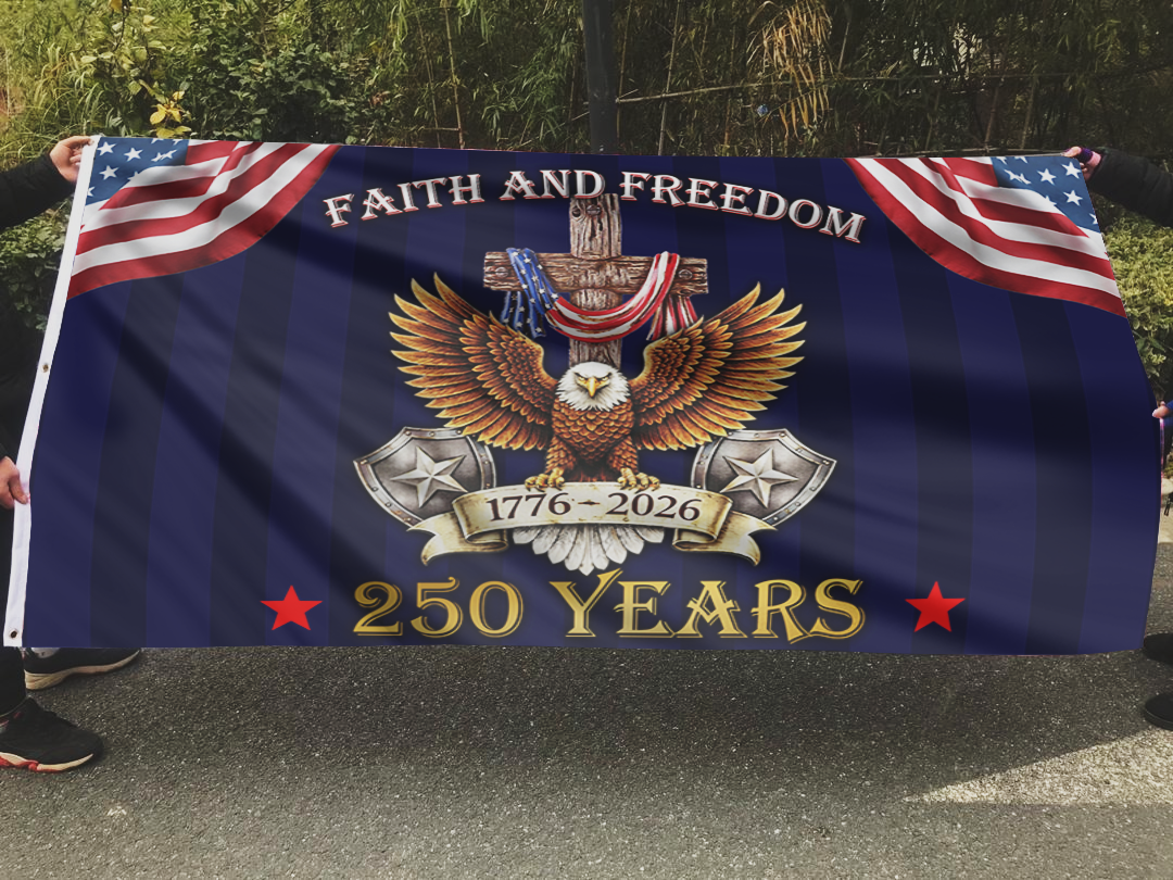 Eagle’s Honor: 250 Years of Faith & Freedom Flag