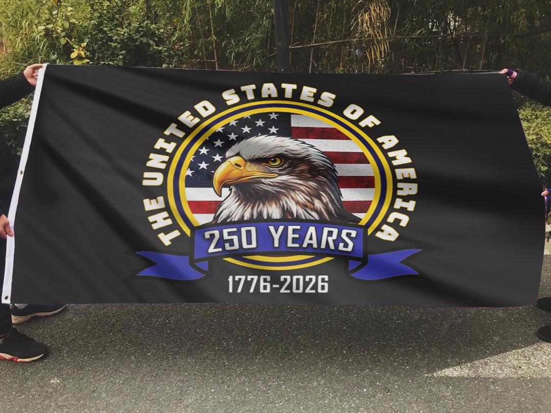 The United States of America 250 Years Eagle Flag