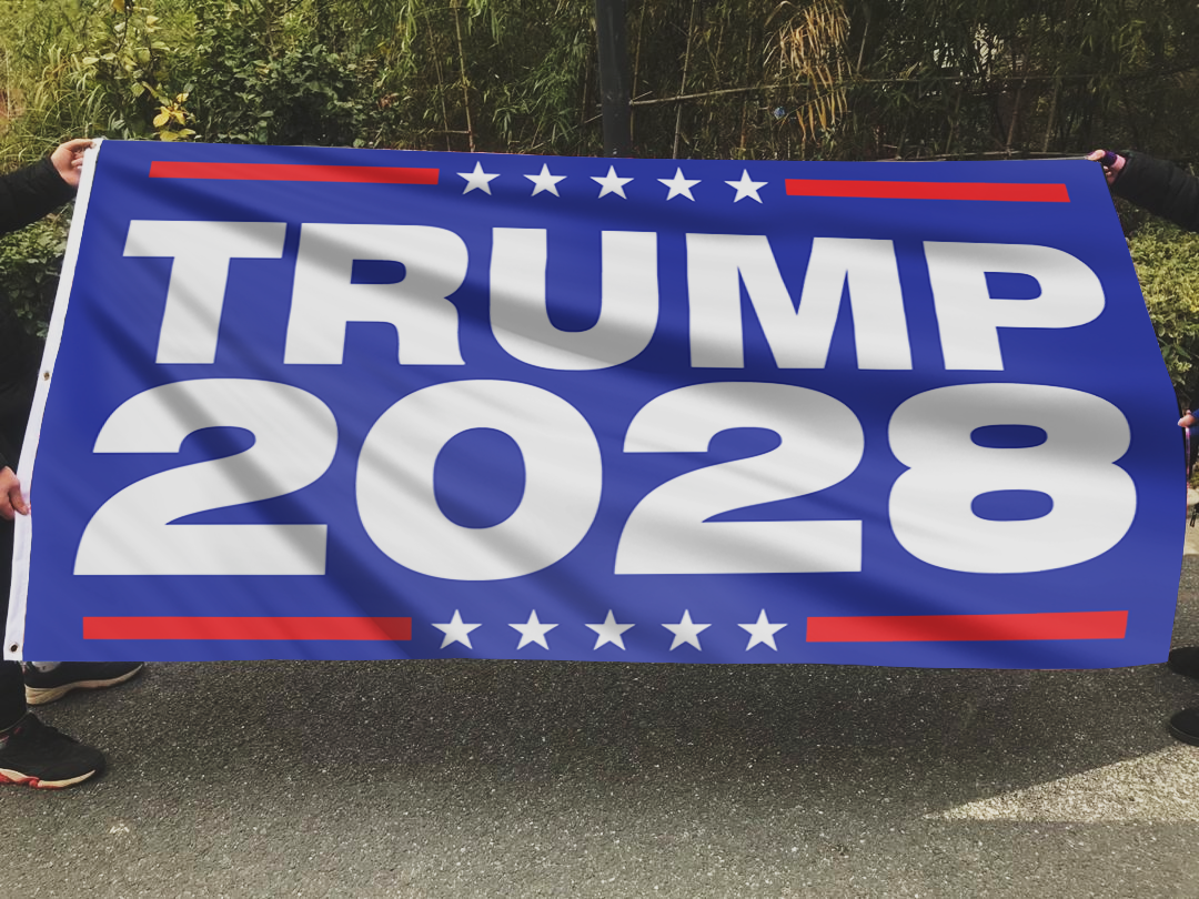 Trump 2028 Blue Flag