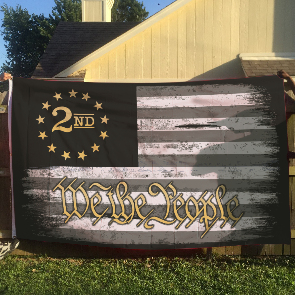 We The People - Gold - 2nd Amendment Flag