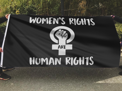 Women's Rights Are Human Rights Flag