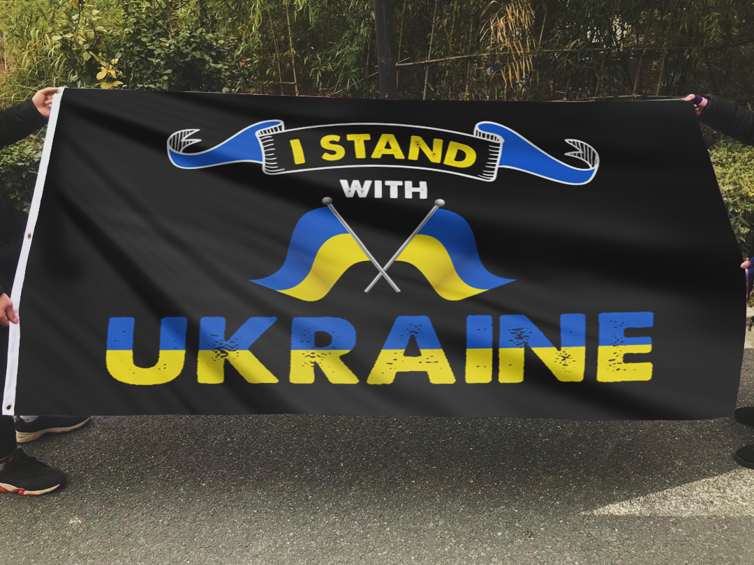 Support Ukraine - I Stand With Ukraine Flag