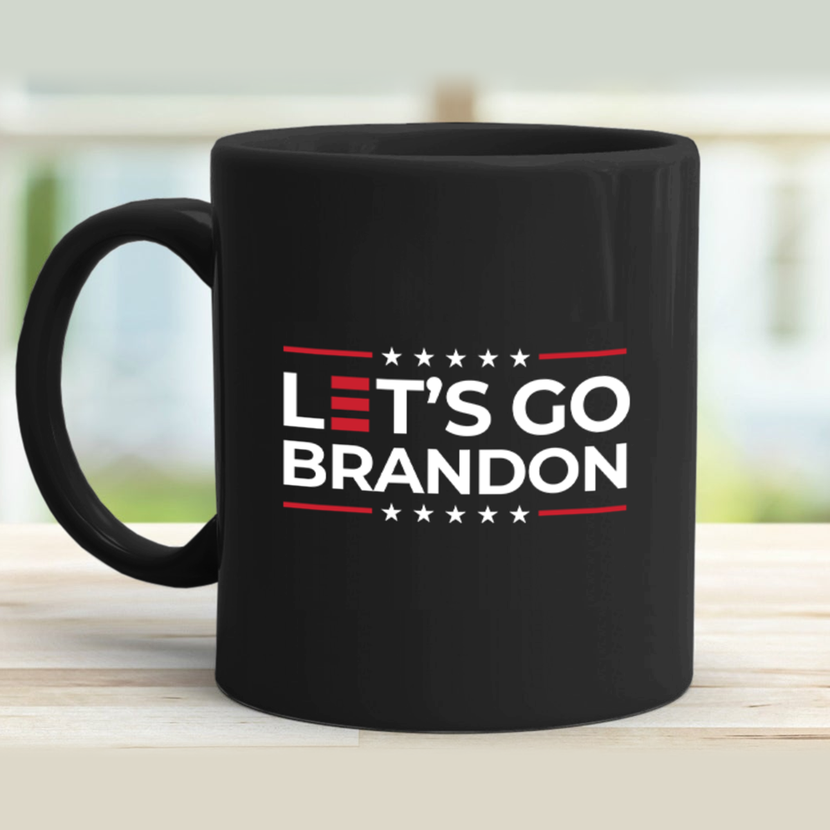 Let's Go Brandon 11 oz. Black Mug