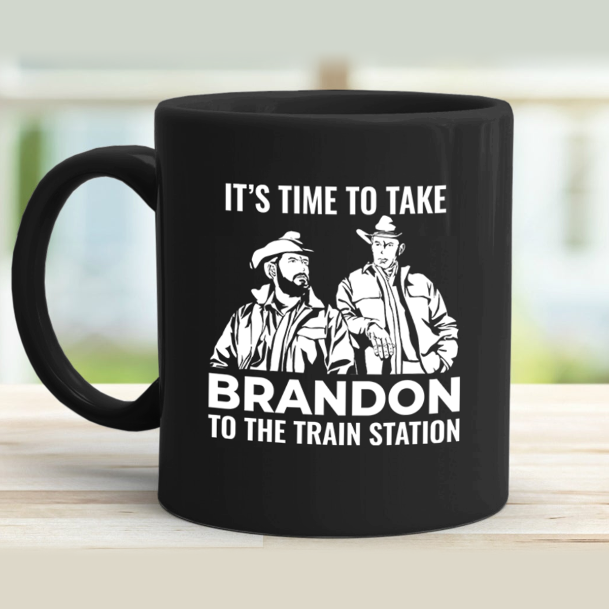 Train Station 11 oz. Black Mug