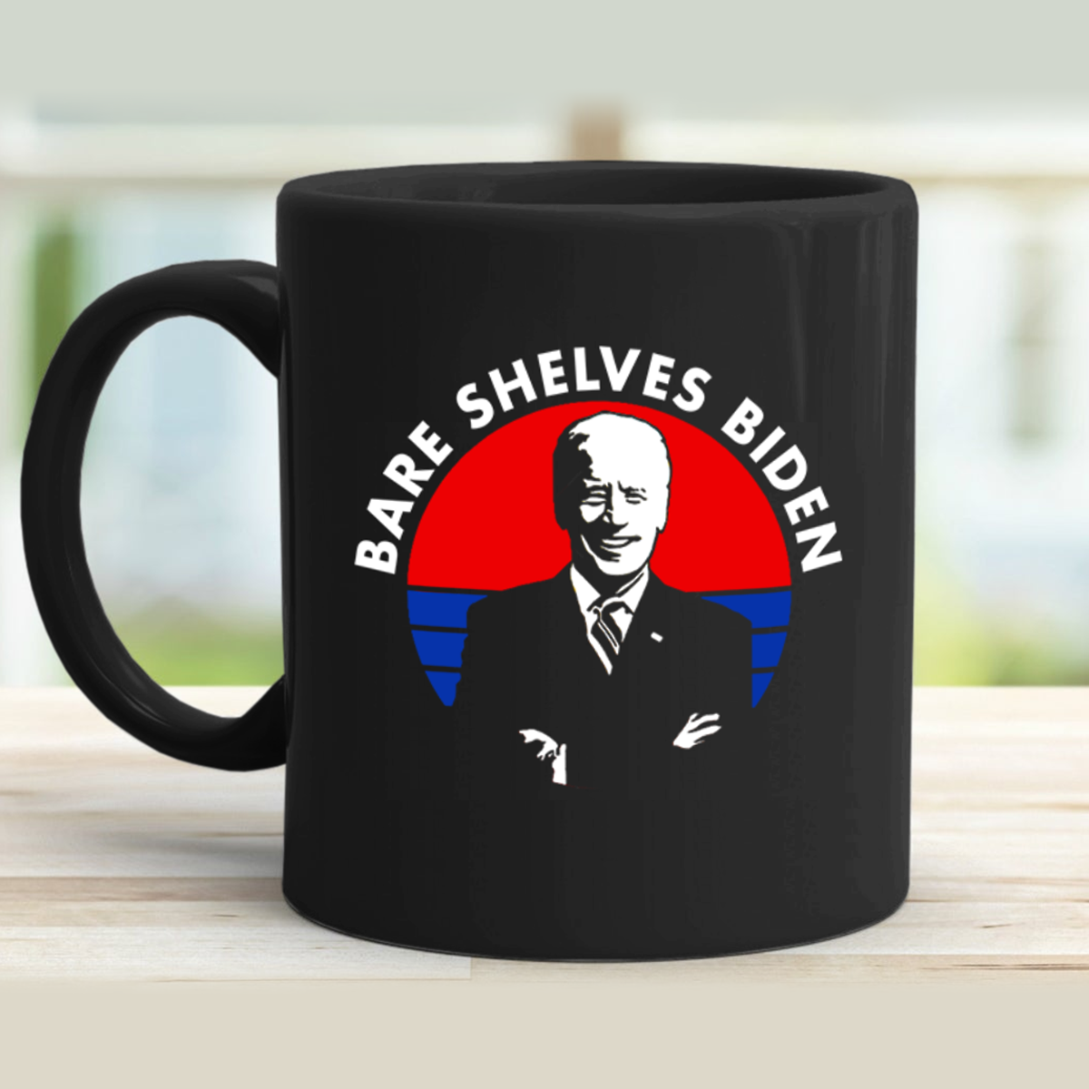 Bare Shelves Biden 11 oz. Black Mug