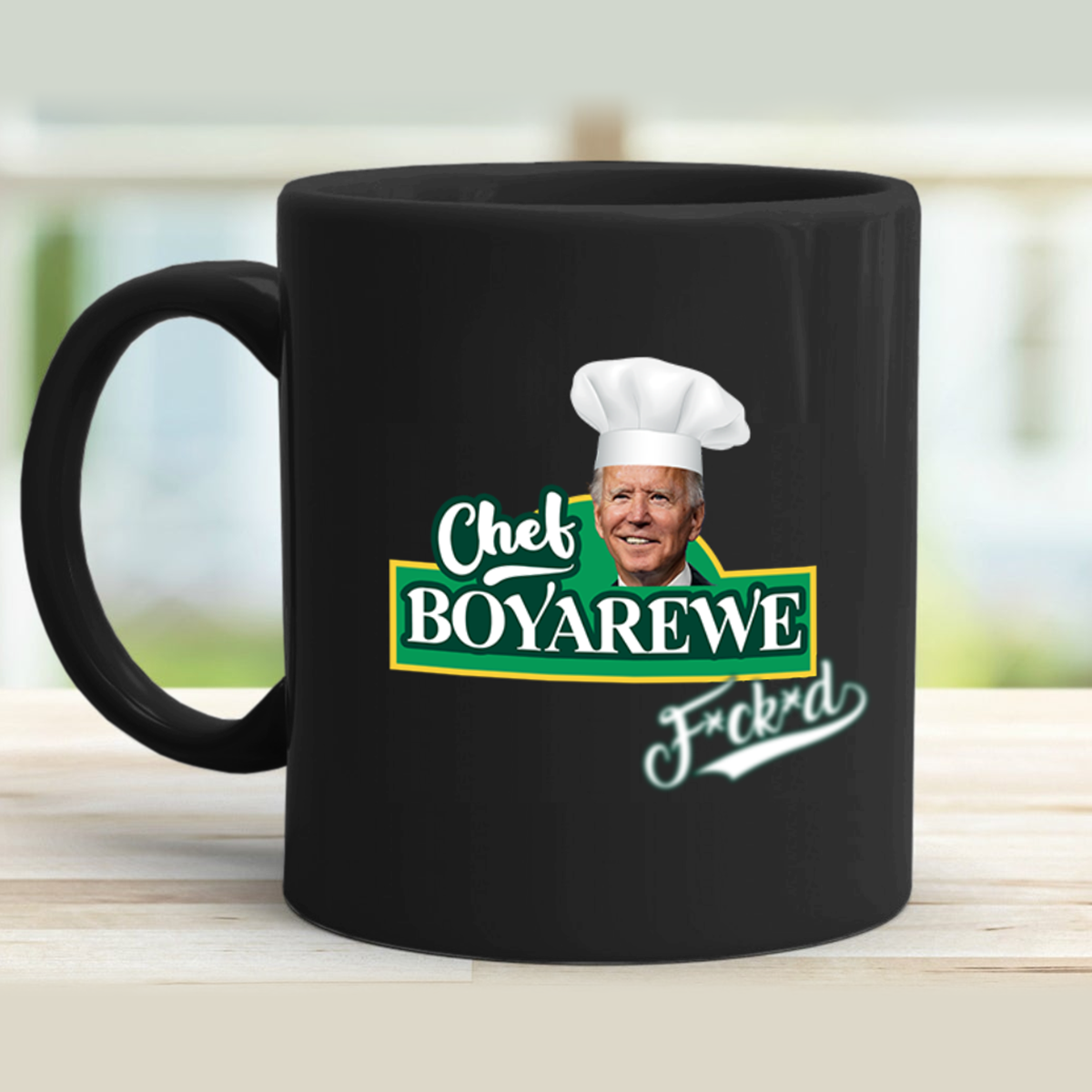 Chef Boyarewe 11 oz. Black Mug