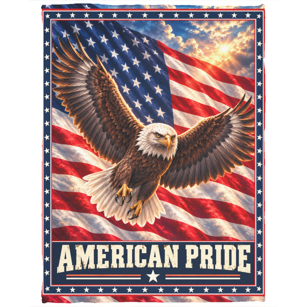 American Pride Eagle Blanket