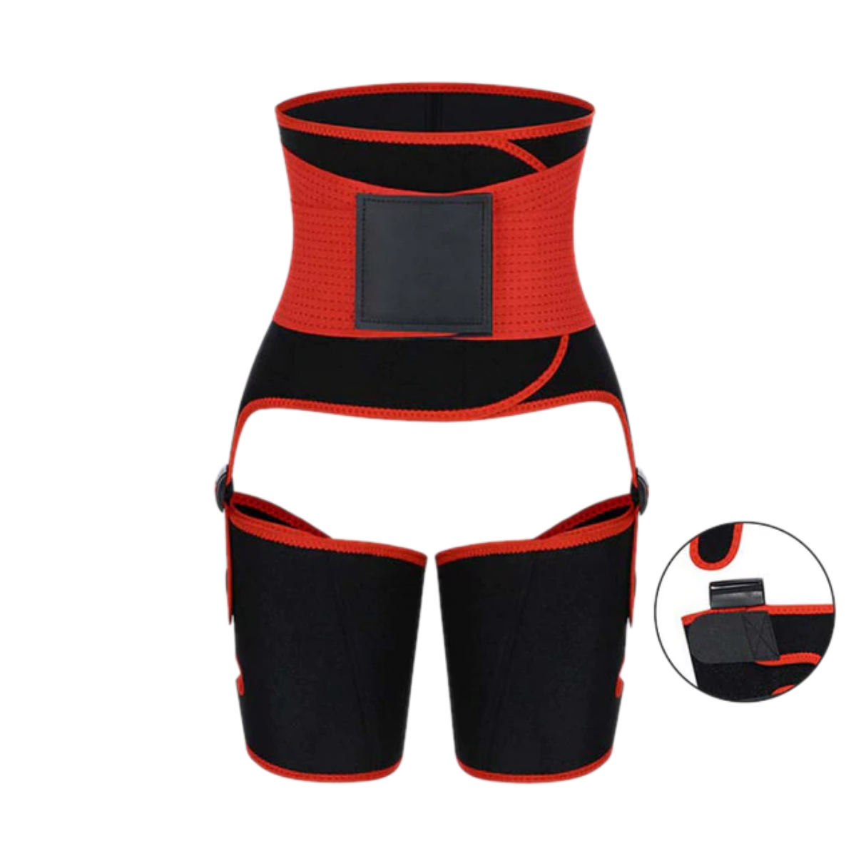 3 in 1 Neoprene Adjustable Belt Sweat Waist Trainer and Thigh Trimmer