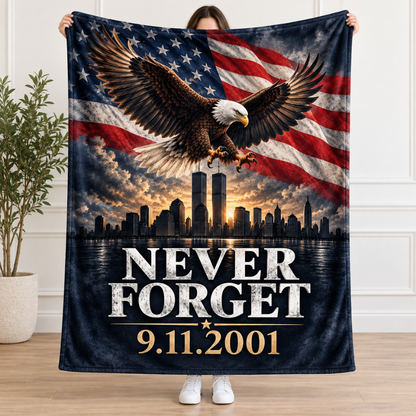 Never Forget Eagle Blanket